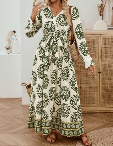 
						Rochie lunga Emery Rose, verde