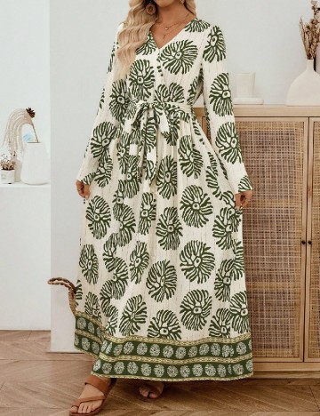 Rochie lunga Emery Rose, verde