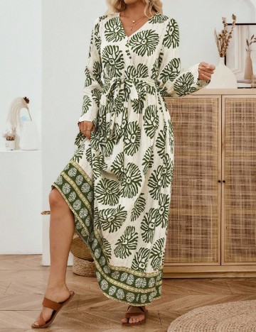 Rochie lunga Emery Rose, verde