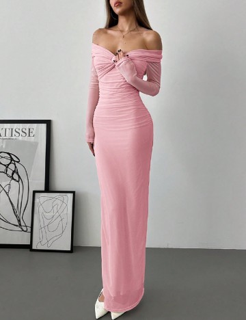 
						Rochie lunga SHEIN, roz