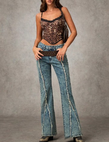 Top SHEIN, animal print