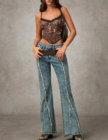 Top SHEIN, animal print