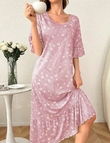 Rochie de noapte SHEIN, roz