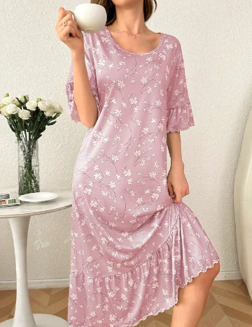 Rochie de noapte SHEIN, roz