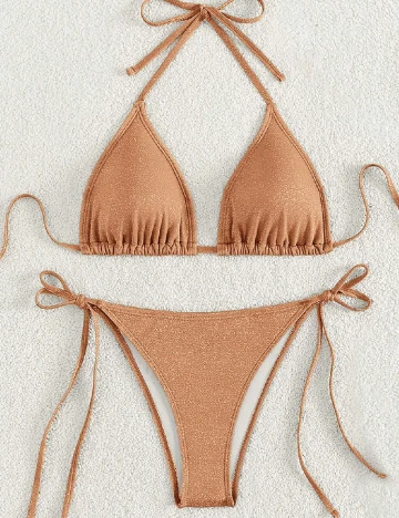 Costum de baie SHEIN, maro