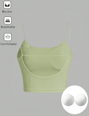 Top SHEIN, verde