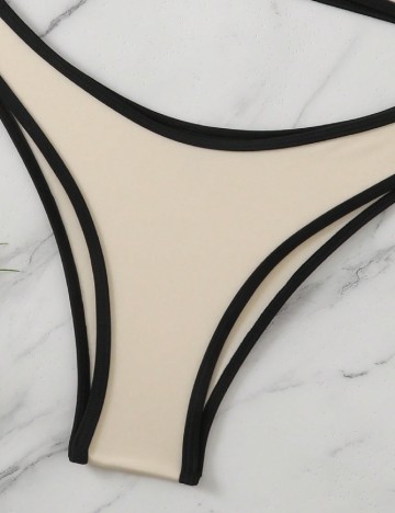 Costum de baie SHEIN, crem