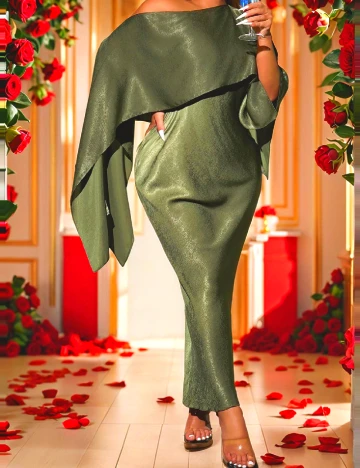 Rochie lunga SHEIN, verde