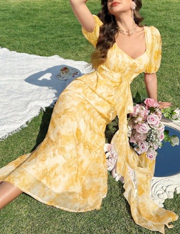 Rochie lunga SHEIN, galben