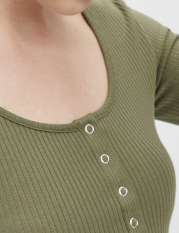 Bluza Pieces, verde, M