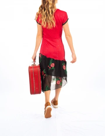 Rochie medie Savage Culture, rosu