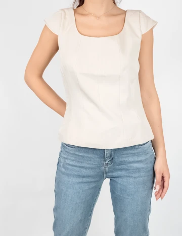 Tricou Vila, crem, 38