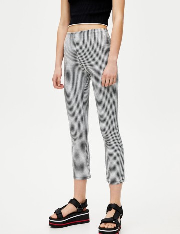 Colanti Pull&Bear, alb/negru, L