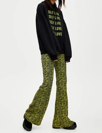 Pantaloni Pull&Bear, verde, S