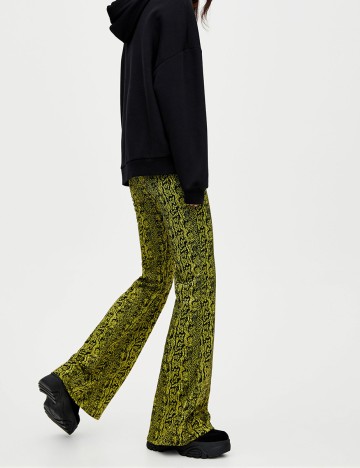 Pantaloni Pull&Bear, verde, S
