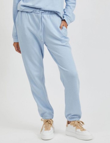 Pantaloni Vila, bleu, XS