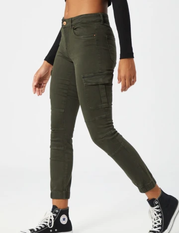 Pantaloni Only, kaki Verde