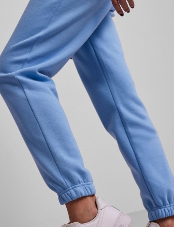 Pantaloni Pieces, albastru, S