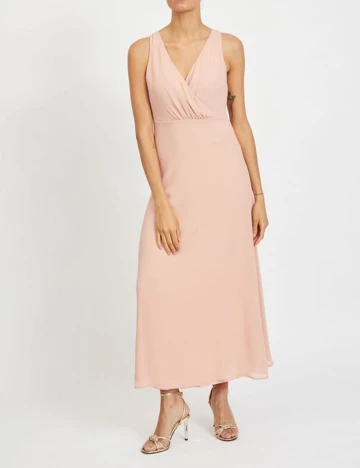 Rochie lunga Vila, roz