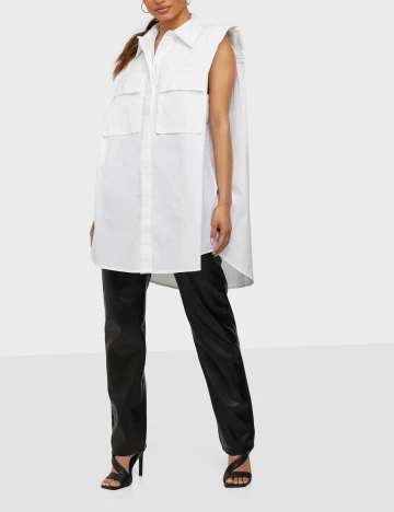 Camasa Oversize Only, alb, S