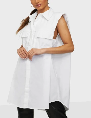 Camasa Oversize Only, alb, S