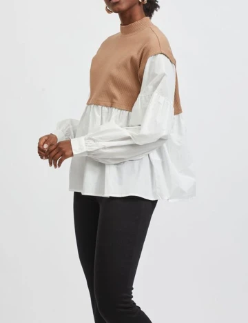 Bluza Vila, alb Alb