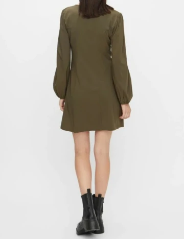 Rochie Pieces, verde, XS