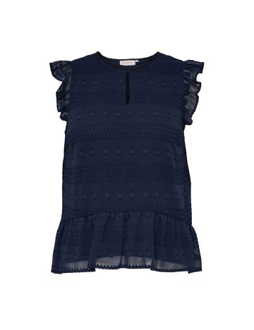 Bluza Only Carmakoma, bleumarin, 42