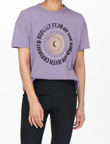 Tricou Only, mov, M Mov