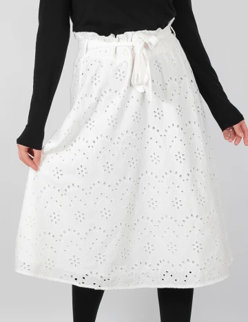 Fusta Vero Moda, alb, M