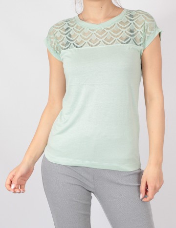 Tricou Only, verde, XS