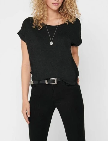 Tricou Only, gri inchis, M Gri