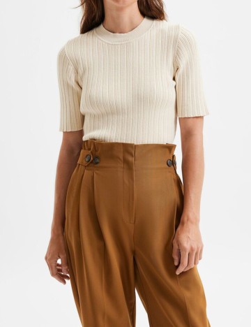 Bluza Selected Femme, crem, M