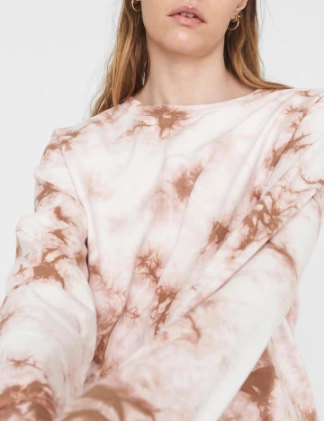 Bluza Noisy May, alb/maro, XS Maro