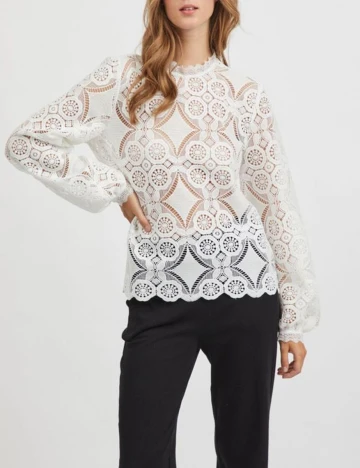 Bluza Vila, alb, 40