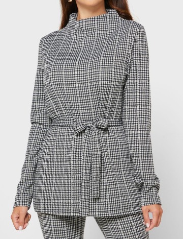 Bluza Vila, alb-negru, M