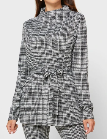 Bluza Vila, alb-negru, M Negru