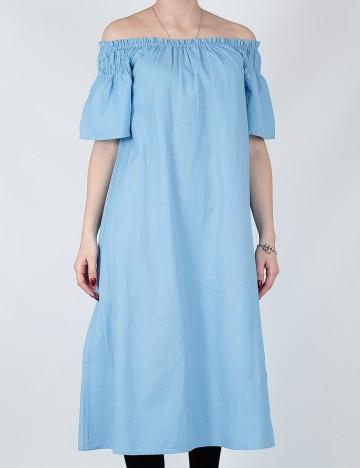 Rochie Pieces, albastru, M