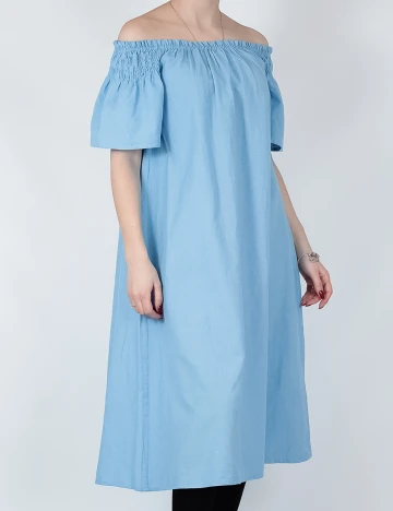 Rochie Pieces, albastru, M