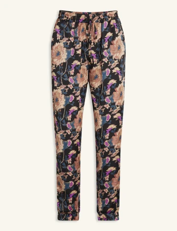 Pantaloni LOVE&DIVINE, floral, S Floral print