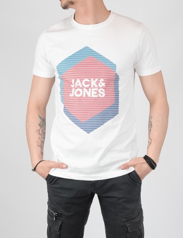 Tricou Jack&Jones, alb, S