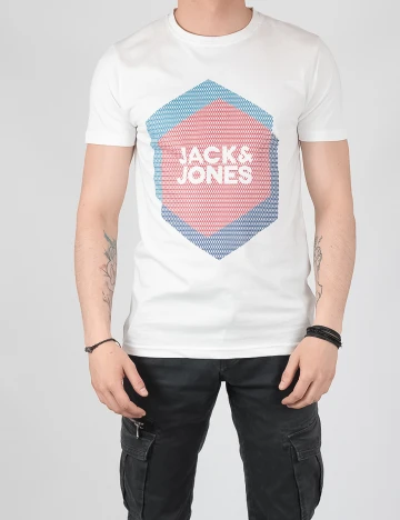Tricou Jack&Jones, alb, S