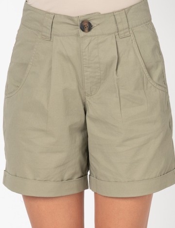 Pantaloni scurti Jacqueline de Yong, verde, 40