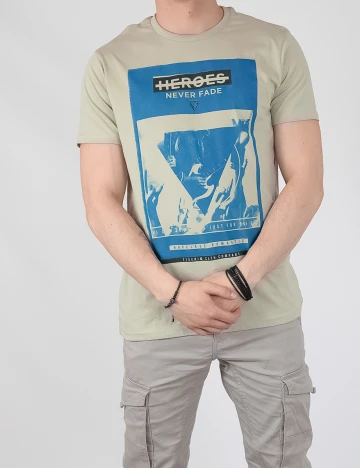 Tricou Tom Tailor, verde, M Verde