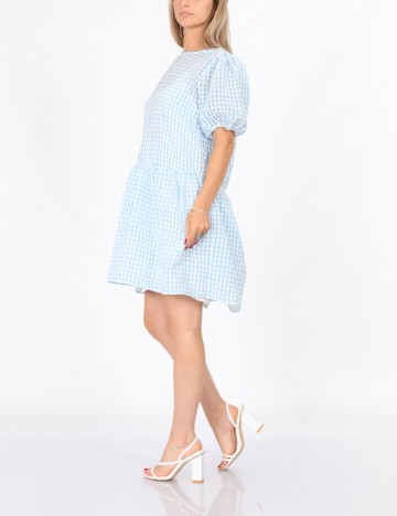 Rochie scurta Pieces, albastru, S