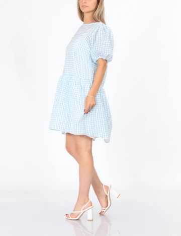Rochie scurta Pieces, albastru, S