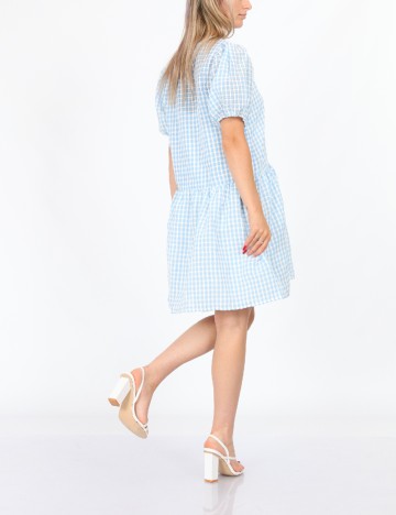 Rochie scurta Pieces, albastru, S