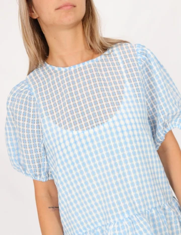 Rochie scurta Pieces, albastru, S