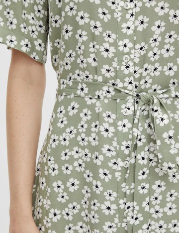 Rochie Pieces, verde, XS