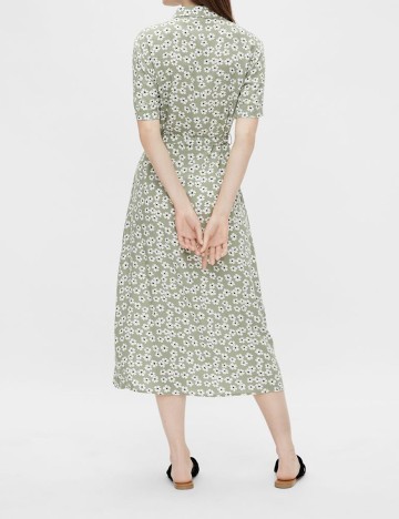 Rochie Pieces, verde, XS